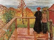 Edvard Munch Rain oil